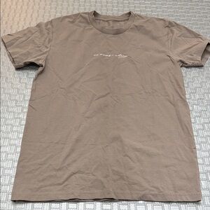 Canvas + Clay Taupe Graphic Quote T-Shirt Estimated M